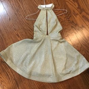 Gold sparkle dress